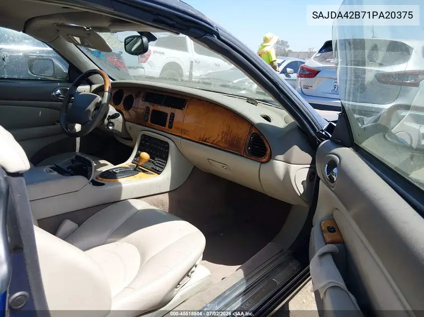 2001 Jaguar Xkr VIN: SAJDA42B71PA20375 Lot: 45518804