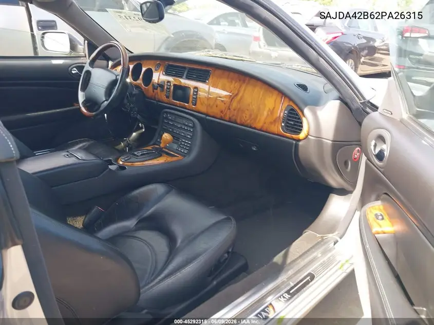 2002 Jaguar Xkr VIN: SAJDA42B62PA26315 Lot: 45292315