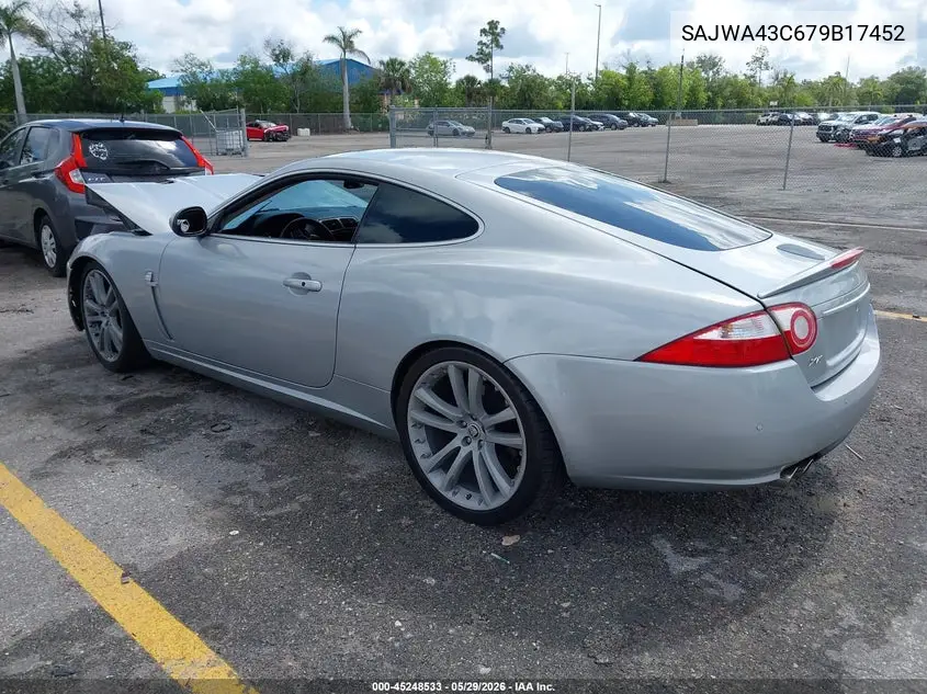 2007 Jaguar Xkr VIN: SAJWA43C679B17452 Lot: 45248533