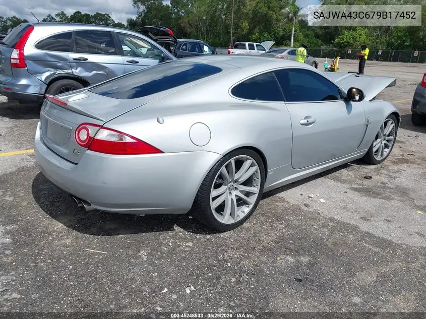 2007 Jaguar Xkr VIN: SAJWA43C679B17452 Lot: 45248533