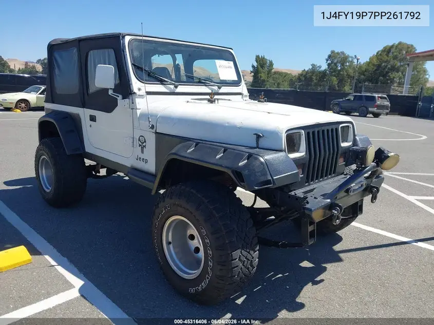 1993 Jeep Wrangler / Yj S VIN: 1J4FY19P7PP261792 Lot: 45316406