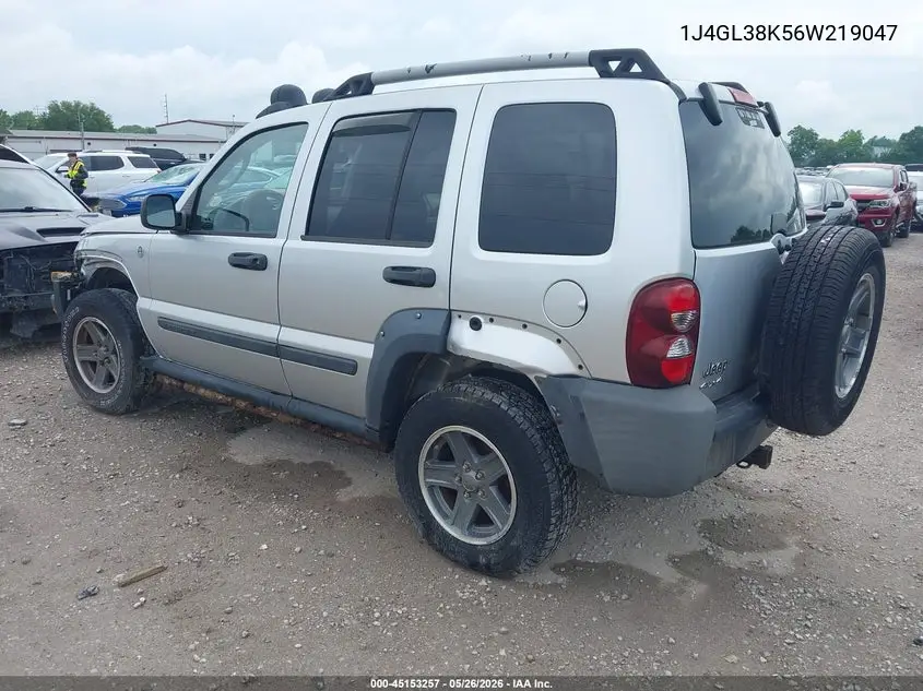 2006 Jeep Liberty Renegade VIN: 1J4GL38K56W219047 Lot: 45153257