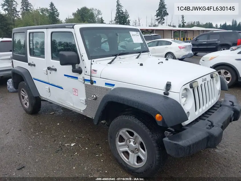 2015 Jeep Wrangler Unlimited Sport Rhd VIN: 1C4BJWKG4FL630145 Lot: 45652545