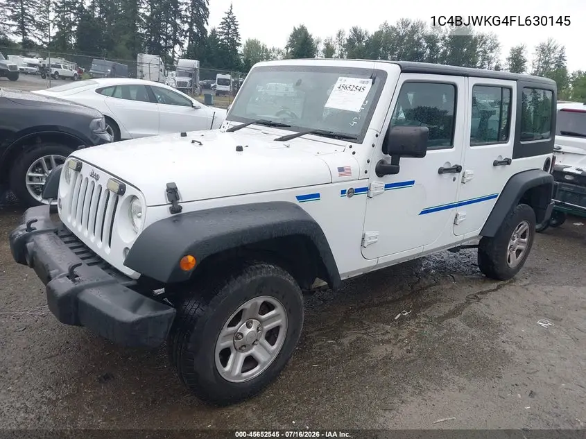 2015 Jeep Wrangler Unlimited Sport Rhd VIN: 1C4BJWKG4FL630145 Lot: 45652545
