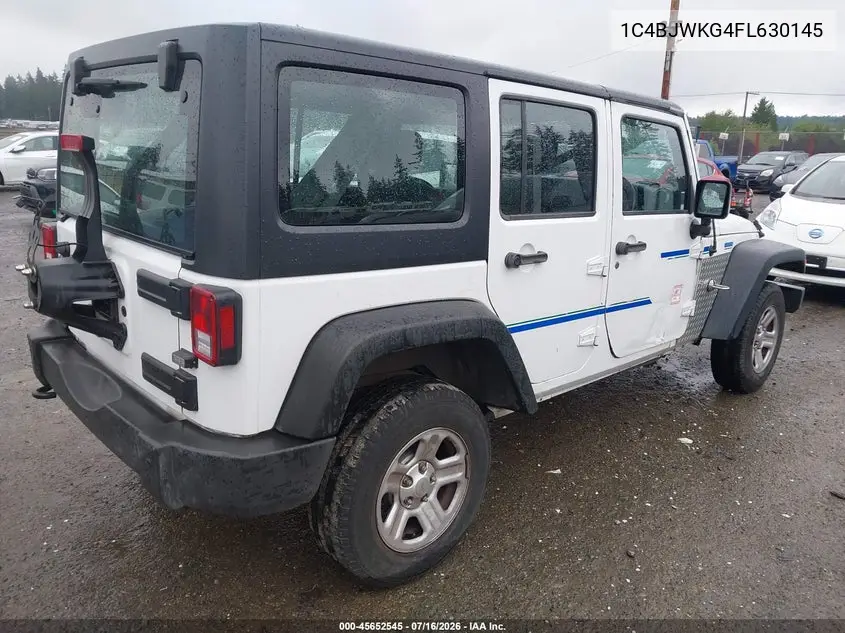 2015 Jeep Wrangler Unlimited Sport Rhd VIN: 1C4BJWKG4FL630145 Lot: 45652545