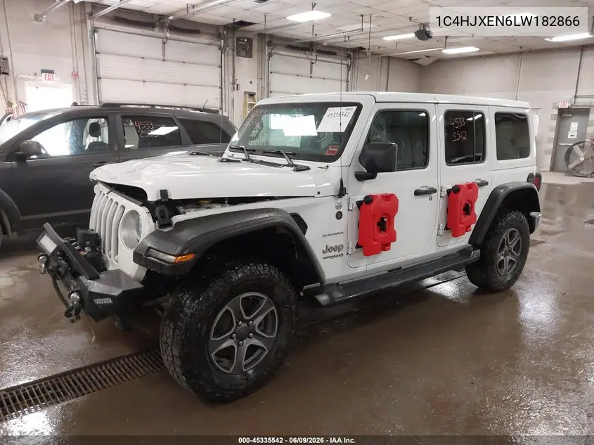 2020 Jeep Wrangler Unlimited Sahara 4X4 VIN: 1C4HJXEN6LW182866 Lot: 45335542