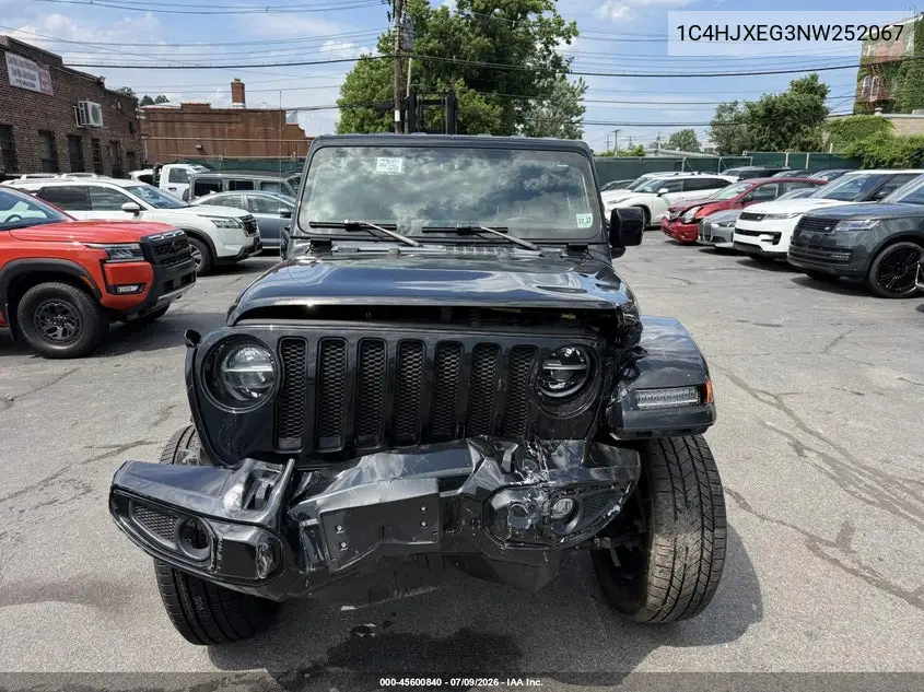 2022 Jeep Wrangler Unlimited High Altitude 4X4 VIN: 1C4HJXEG3NW252067 Lot: 45600840
