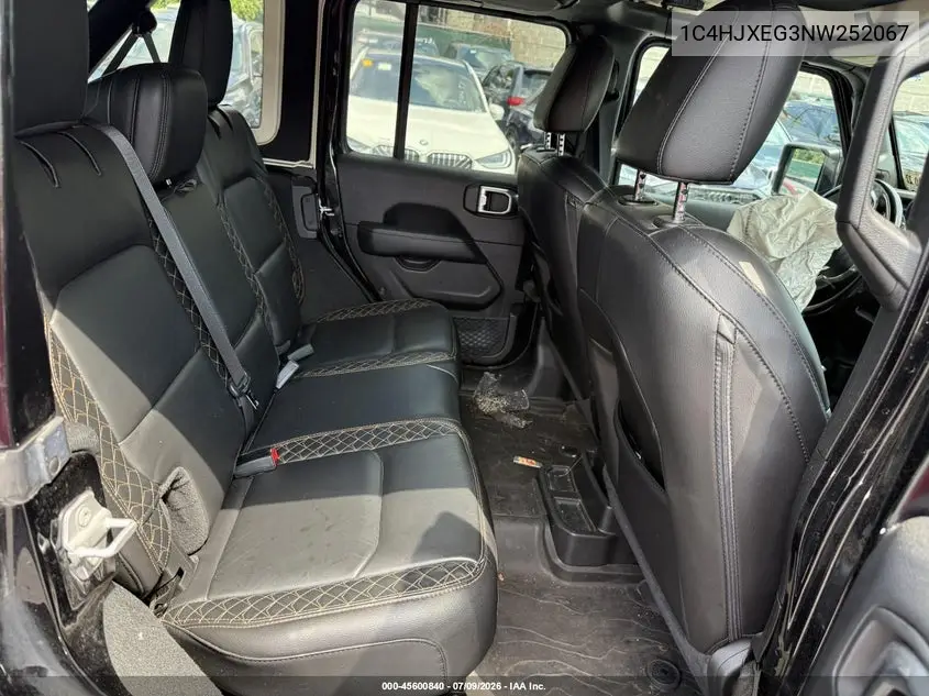 2022 Jeep Wrangler Unlimited High Altitude 4X4 VIN: 1C4HJXEG3NW252067 Lot: 45600840