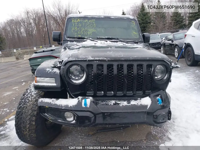 2023 Jeep Wrangler 4Xe 4-Door High Altitude VIN: 1C4JJXP60PW651690 Lot: 12471508