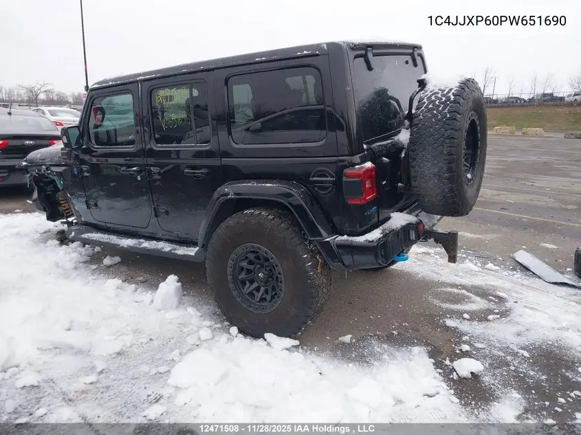 2023 Jeep Wrangler 4Xe 4-Door High Altitude VIN: 1C4JJXP60PW651690 Lot: 12471508