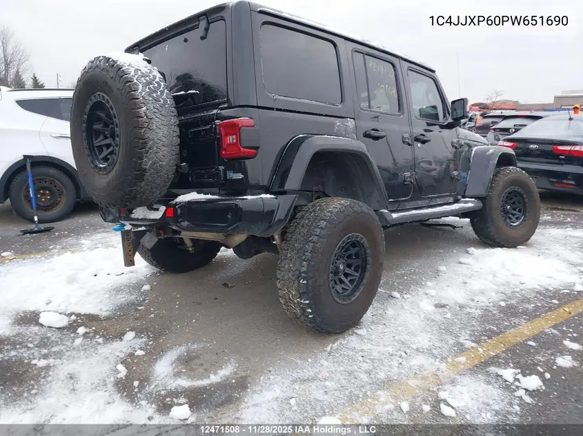 2023 Jeep Wrangler 4Xe 4-Door High Altitude VIN: 1C4JJXP60PW651690 Lot: 12471508