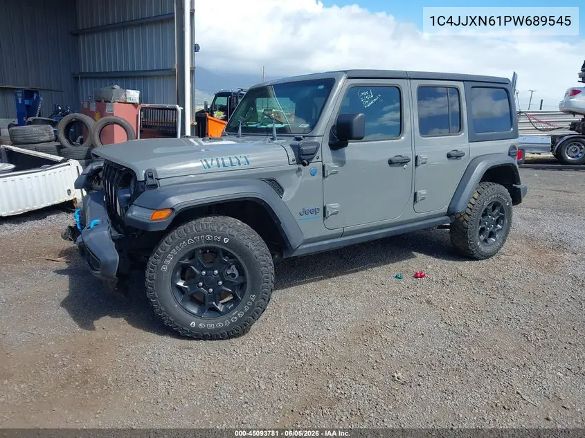 2023 Jeep Wrangler 4Xe 4X4 VIN: 1C4JJXN61PW689545 Lot: 45093781