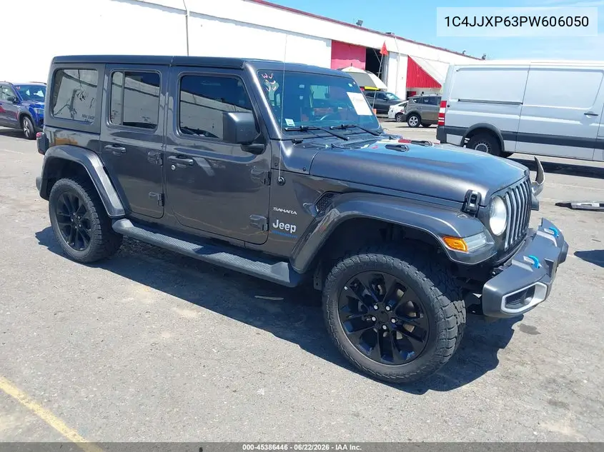 2023 Jeep Wrangler 4Xe Sahara 4X4 VIN: 1C4JJXP63PW606050 Lot: 45386446