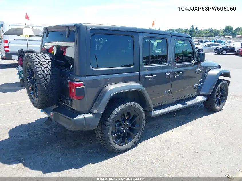 2023 Jeep Wrangler 4Xe Sahara 4X4 VIN: 1C4JJXP63PW606050 Lot: 45386446