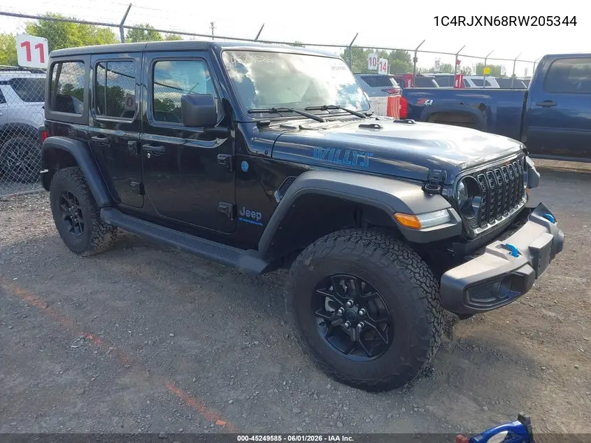 2024 Jeep Wrangler 4Xe Willys 4Xe VIN: 1C4RJXN68RW205344 Lot: 45249585