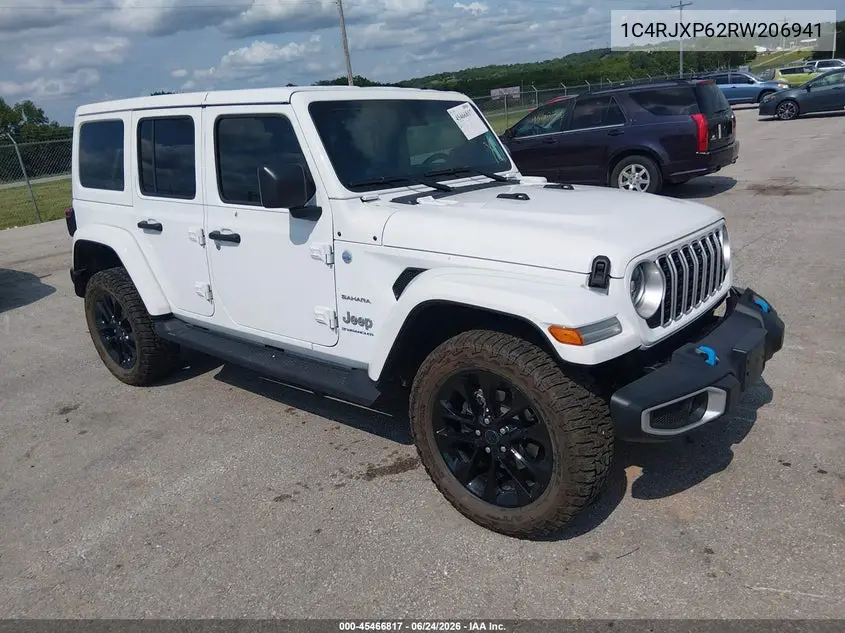 2024 Jeep Wrangler 4Xe Sahara 4Xe VIN: 1C4RJXP62RW206941 Lot: 45466817