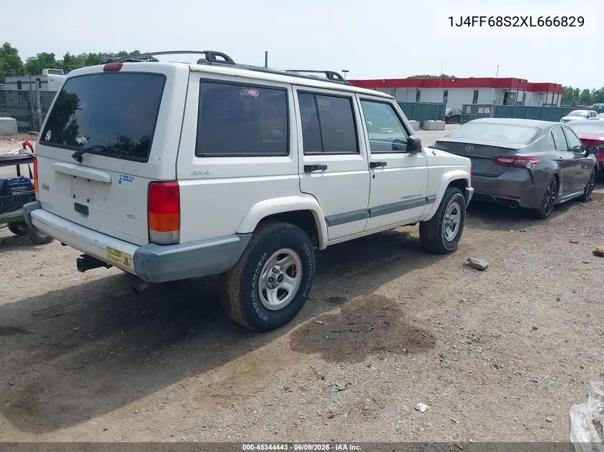 1999 Jeep Cherokee Classic/Sport VIN: 1J4FF68S2XL666829 Lot: 45344443