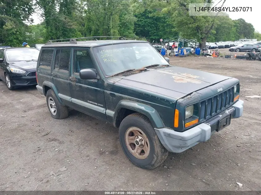 2000 Jeep Cherokee Sport VIN: 1J4FF48S4YL267071 Lot: 45114100
