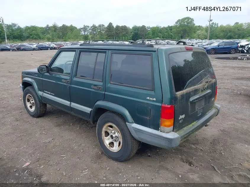 2000 Jeep Cherokee Sport VIN: 1J4FF48S4YL267071 Lot: 45114100
