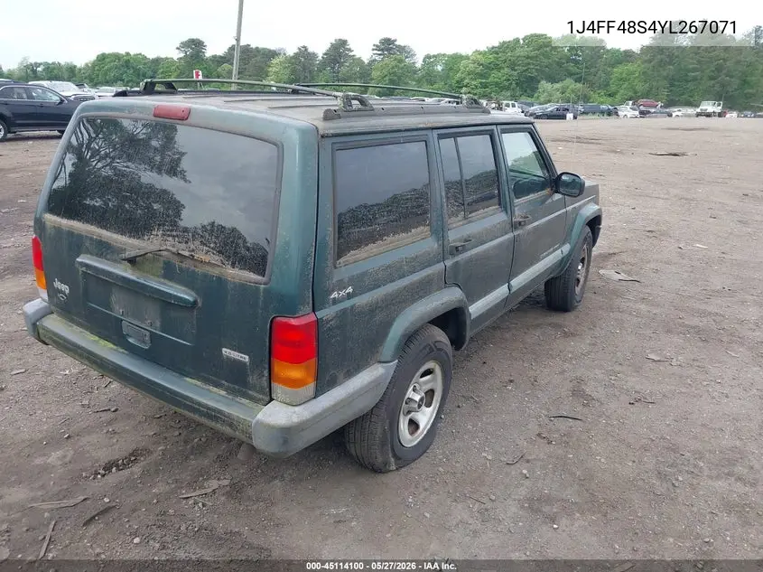 2000 Jeep Cherokee Sport VIN: 1J4FF48S4YL267071 Lot: 45114100