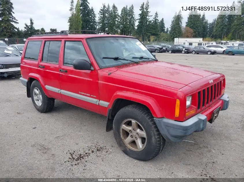 1J4FF48S91L572331 2001 Jeep Cherokee Sport