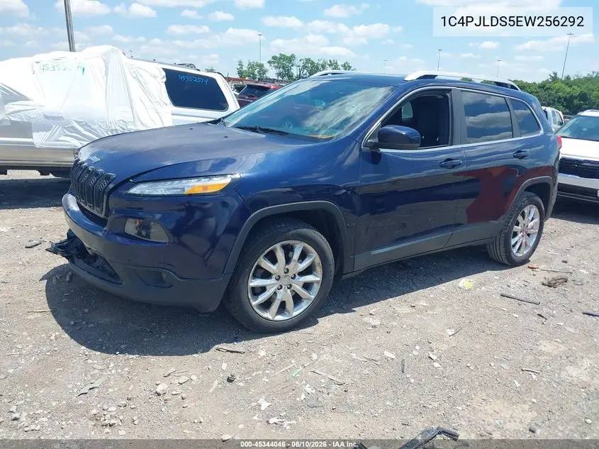 2014 Jeep Cherokee Limited VIN: 1C4PJLDS5EW256292 Lot: 45344046