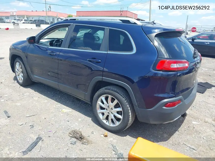 2014 Jeep Cherokee Limited VIN: 1C4PJLDS5EW256292 Lot: 45344046
