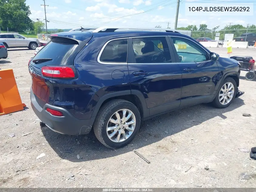 2014 Jeep Cherokee Limited VIN: 1C4PJLDS5EW256292 Lot: 45344046