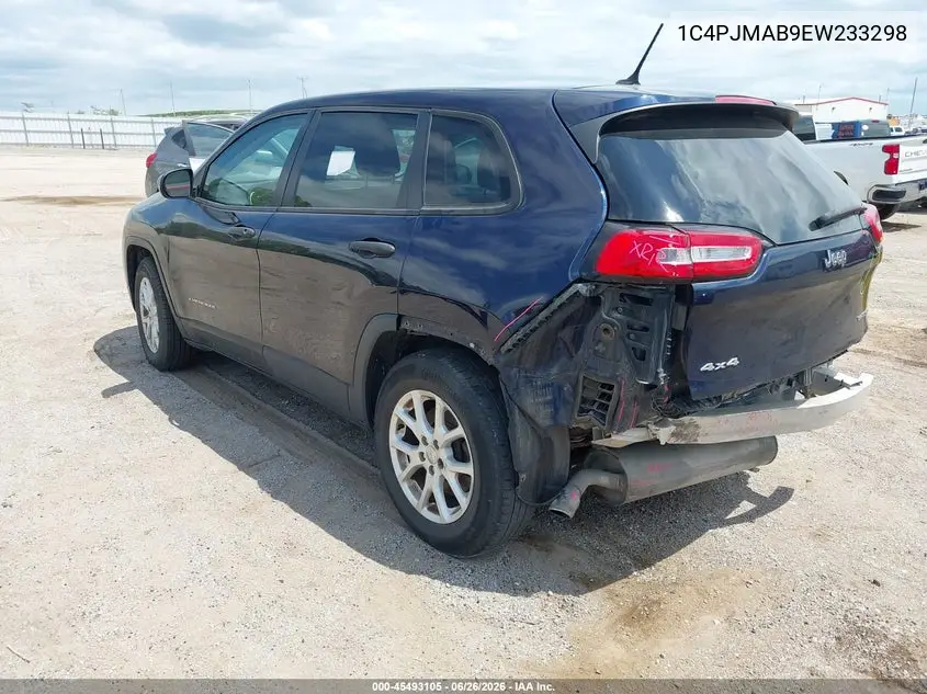 2014 Jeep Cherokee Sport VIN: 1C4PJMAB9EW233298 Lot: 45493105