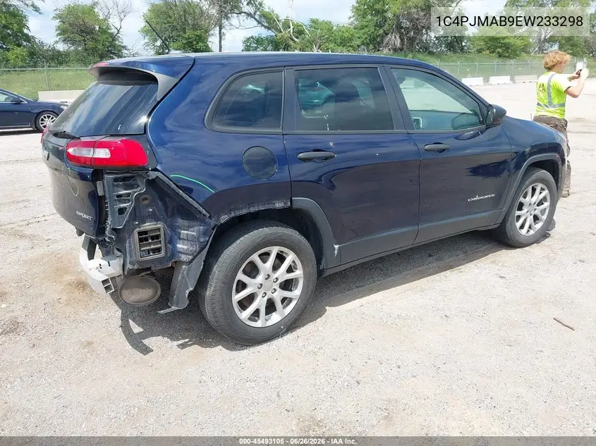 2014 Jeep Cherokee Sport VIN: 1C4PJMAB9EW233298 Lot: 45493105