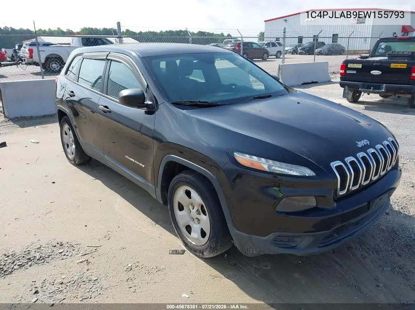 2014 Jeep Cherokee Sport VIN: 1C4PJLAB9EW155793 Lot: 45678381