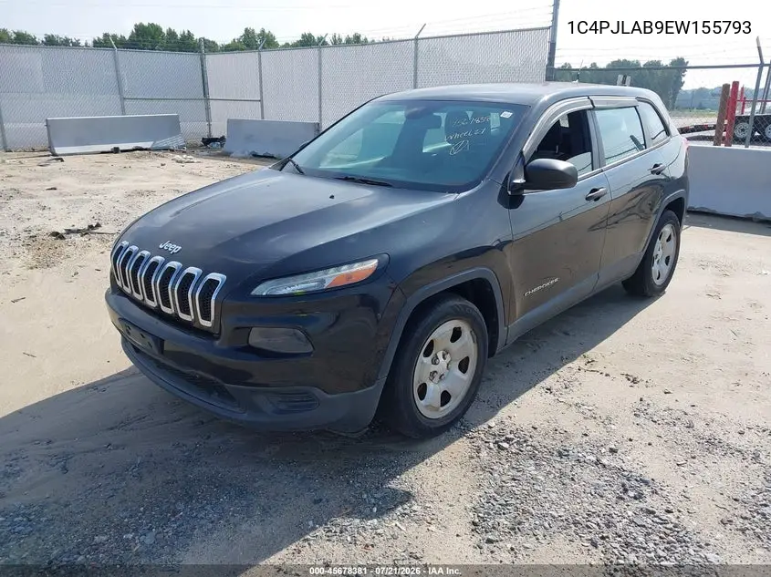 2014 Jeep Cherokee Sport VIN: 1C4PJLAB9EW155793 Lot: 45678381