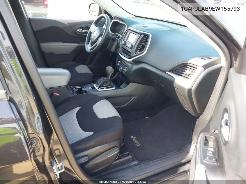 2014 Jeep Cherokee Sport VIN: 1C4PJLAB9EW155793 Lot: 45678381