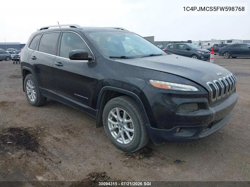 2015 Jeep Cherokee Latitude VIN: 1C4PJMCS5FW598768 Lot: 30094315