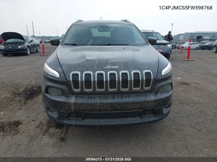 2015 Jeep Cherokee Latitude VIN: 1C4PJMCS5FW598768 Lot: 30094315