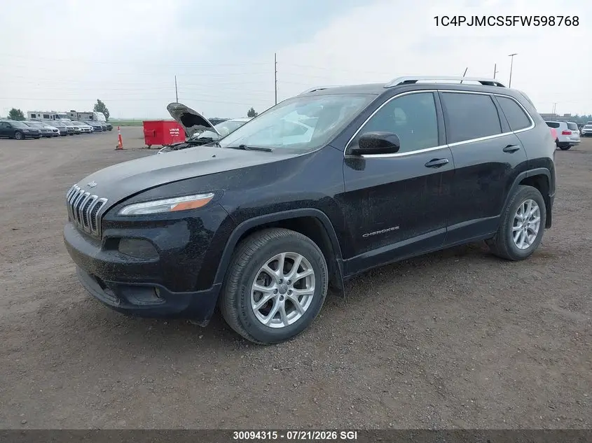 2015 Jeep Cherokee Latitude VIN: 1C4PJMCS5FW598768 Lot: 30094315