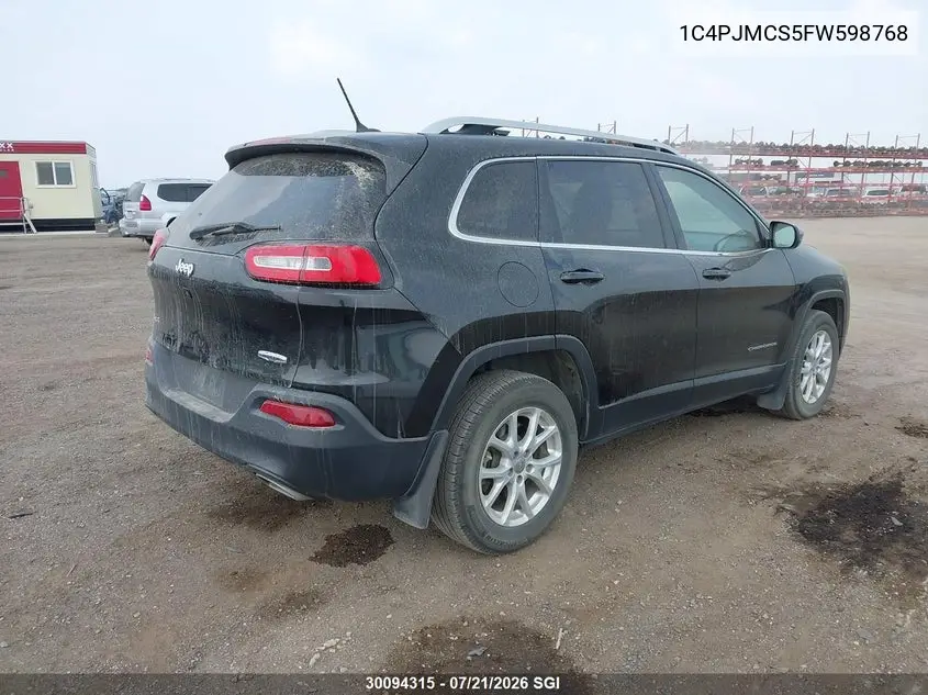 2015 Jeep Cherokee Latitude VIN: 1C4PJMCS5FW598768 Lot: 30094315