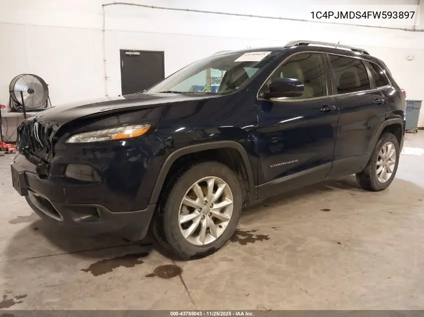1C4PJMDS4FW593897 2015 Jeep Cherokee Limited