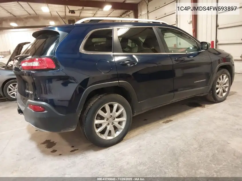 1C4PJMDS4FW593897 2015 Jeep Cherokee Limited