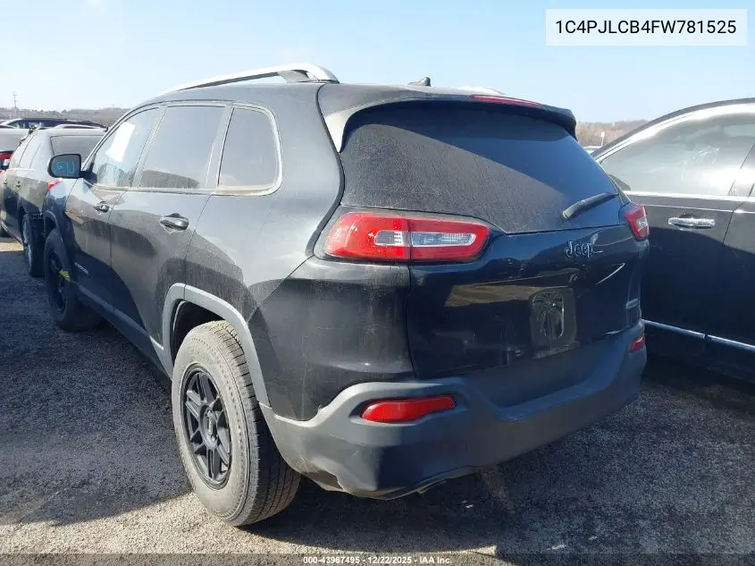 1C4PJLCB4FW781525 2015 Jeep Cherokee Latitude