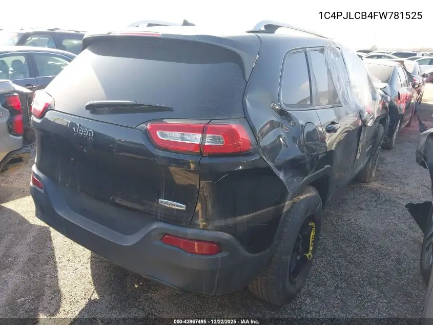 1C4PJLCB4FW781525 2015 Jeep Cherokee Latitude