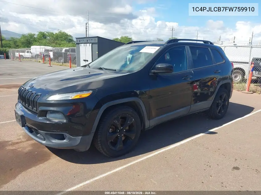 2015 Jeep Cherokee Latitude Altitude VIN: 1C4PJLCB7FW759910 Lot: 45411046