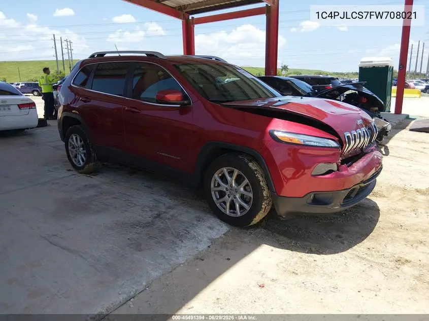 2015 Jeep Cherokee Latitude VIN: 1C4PJLCS7FW708021 Lot: 45491394