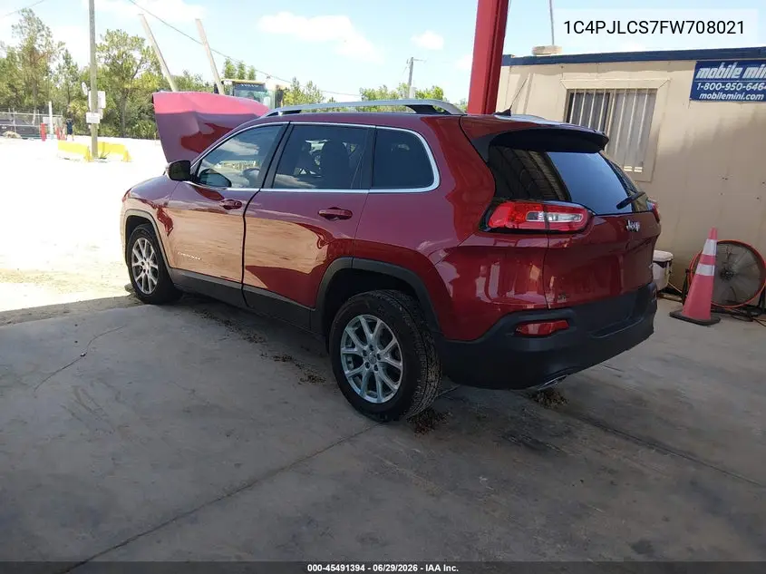 2015 Jeep Cherokee Latitude VIN: 1C4PJLCS7FW708021 Lot: 45491394