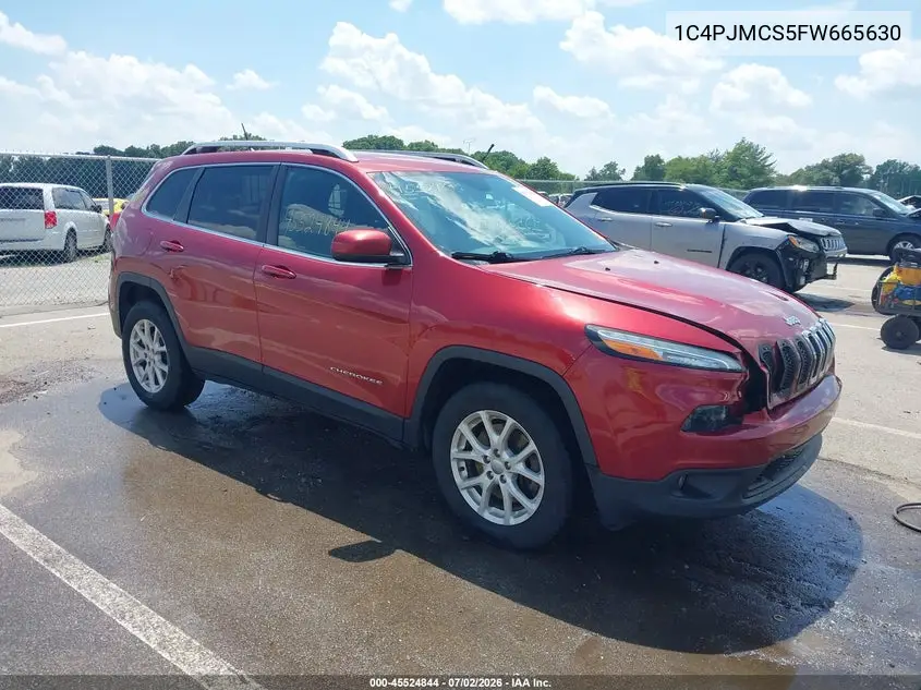 2015 Jeep Cherokee Latitude VIN: 1C4PJMCS5FW665630 Lot: 45524844