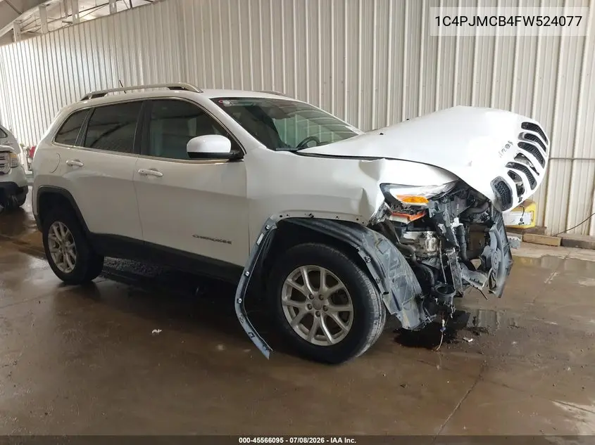 2015 Jeep Cherokee North VIN: 1C4PJMCB4FW524077 Lot: 45566095