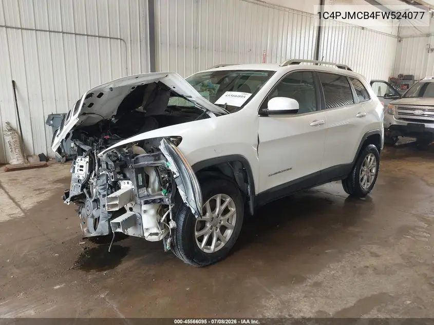 2015 Jeep Cherokee North VIN: 1C4PJMCB4FW524077 Lot: 45566095