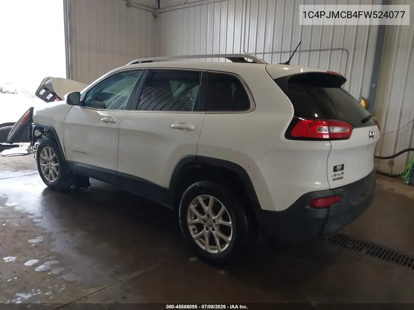 2015 Jeep Cherokee North VIN: 1C4PJMCB4FW524077 Lot: 45566095