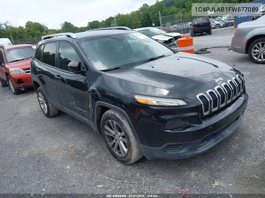 2015 Jeep Cherokee Sport VIN: 1C4PJLAB1FW677089 Lot: 45668408