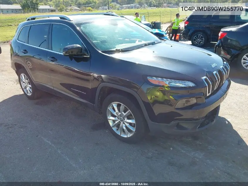 1C4PJMDB9GW255770 2016 Jeep Cherokee Limited